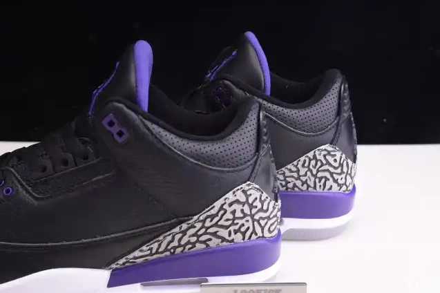 Reps TBK CT8532-050 Court Jordan Retro 3 Purple Air Black 0404